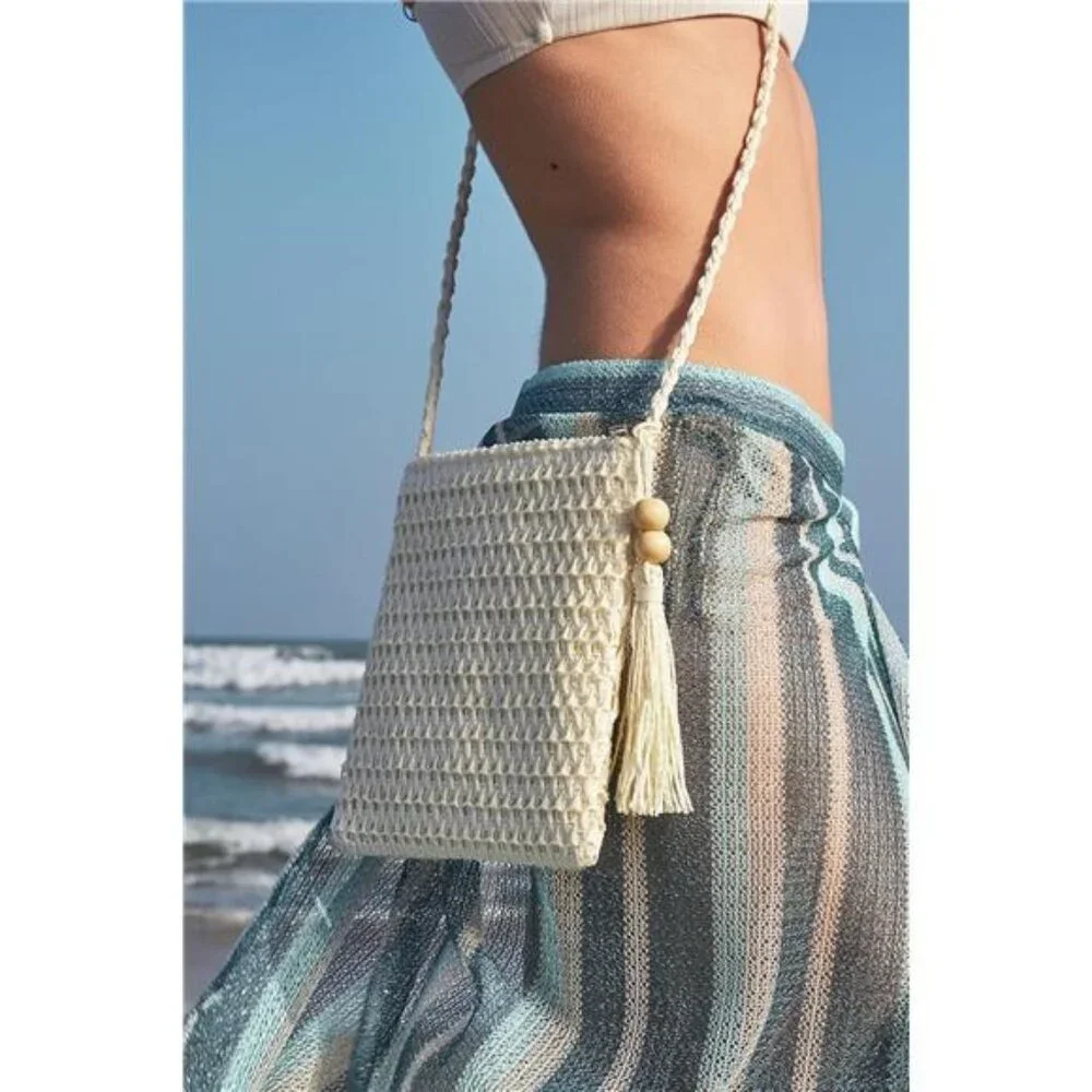 Women Small Beach Straw Purse For Women:‎ Straw Bags Crossbody Shoulder Handbags